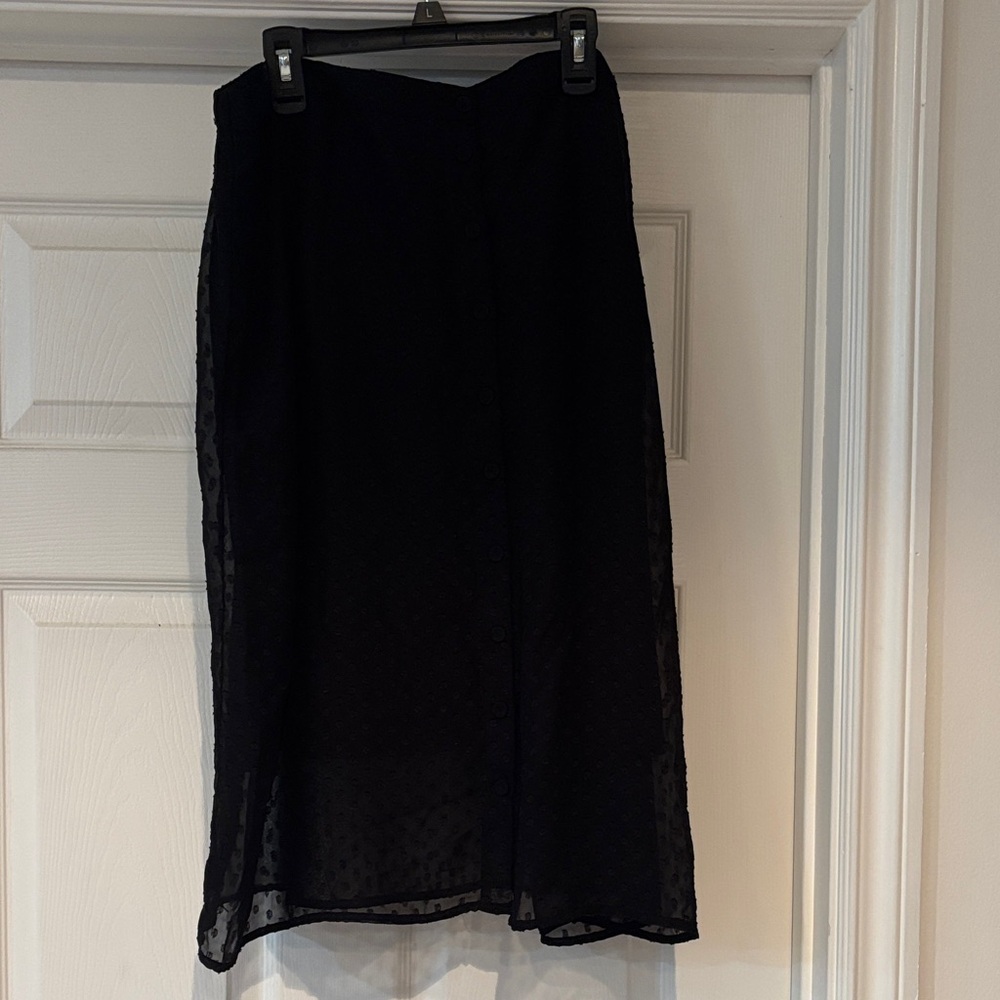 Daniel Rainn Black Midi Skirt